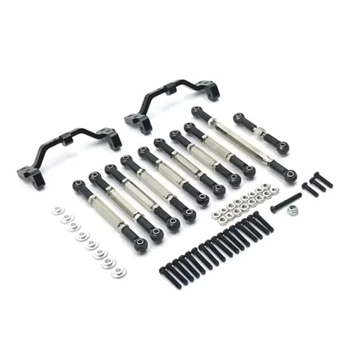 RC Zugstange Kompatibel Mit D90 D91 D96 Für MN98 Für MN99S 1/12 RC-Auto, Metall-Lenkverbindungsstangen-Basishalterung, Lenkservohalterung, Upgrade-Teile von APMXQWIL