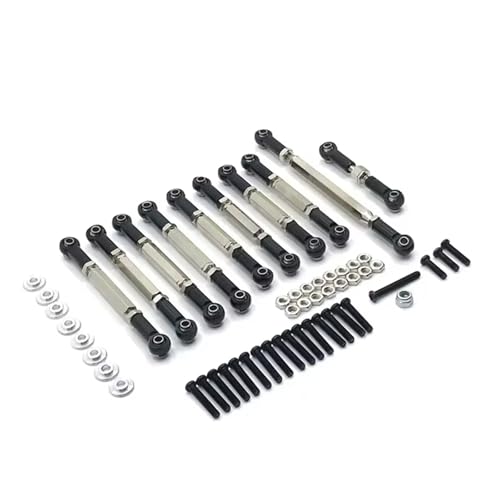 RC Zugstange Kompatibel Mit D90 D91 D96 Für MN98 Für MN99S FJ45 1/16 RC-Auto-Upgrade-Zubehör, Metall-Zugstange, Lenkstange, Set-Teile von APMXQWIL