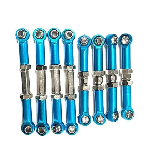 RC Zugstange Kompatibel Mit FMS 1/24 Rc Lenkverbindungsstangensatz Aluminiumlegierung Radstand Lenkverbindungsstangensatz Rc Lenkverbindungsstangensatz(Blue) von APMXQWIL