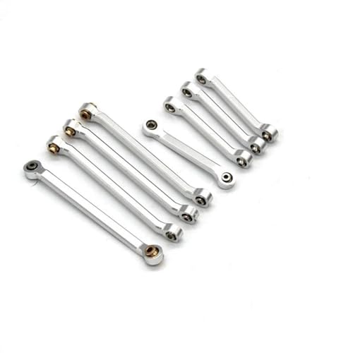 RC Zugstange Kompatibel Mit FMS Für EAZYRC Für Rochobby Für MOGRICH 1/18 RC Auto Upgrades Teile Zubehör Metall Chassis Linkage Link Rod Zugstange(White) von APMXQWIL