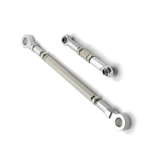 RC Zugstange Kompatibel Mit HB ZP1001 ZP1002 ZP1003 ZP1004 ZP1008 Metalllenkgestänge Servolenkstange Lenkgestänge 1/10 RC Car Upgrade-Teile(White) von APMXQWIL
