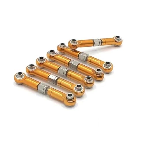 RC Zugstange Kompatibel Mit HS 18301 18302 18311 18312 18321 18322 1/18 RC-Auto-Upgrade-Teile, Einstellbare Gestänge, Zugstange, RC-Auto-Verbindungsstange(Yellow) von APMXQWIL