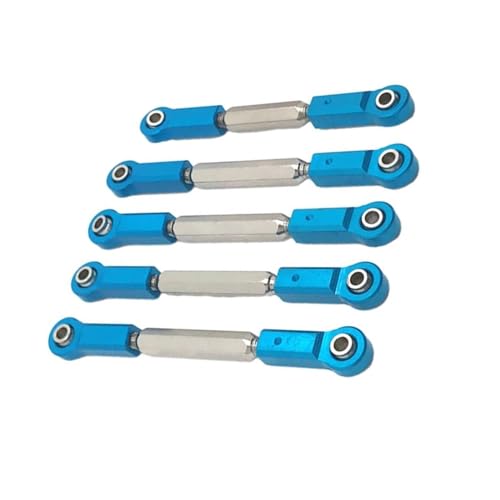 RC Zugstange Kompatibel Mit JLB J3 Für Monster 1/10 RC Trucks, Auto-Upgrade-Teil, Lenkgestänge, RC-Autoteil, Langlebiges Lenkgestänge, Spurstange(Blue) von APMXQWIL