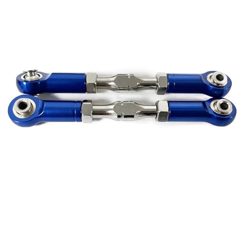 RC Zugstange Kompatibel Mit LOSI Für Baja Für Rey 4WD 1/10 RC-Autoteil, 2 Stück, Stärkere Lenkstange Aus Aluminiumlegierung, Lenkgestänge, Spurstange(Dark Blue) von APMXQWIL