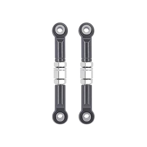 RC Zugstange Kompatibel Mit MJX H16 16207 16208 16209 16210 1/16 RC Auto-Upgrades Teile Zubehör 2 Stück Lenkstangen Aus Metall Vorne(Gray) von APMXQWIL