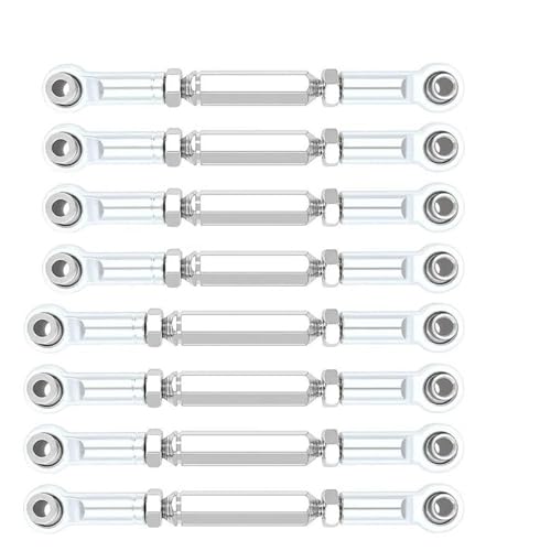 RC Zugstange Kompatibel Mit MN-90 Für MN-45 Für MN-99 1/16 RC-Auto-Tuning-Teile Metall Spurstange Lenkservogestänge RC-Glieder Gestänge(Silver) von APMXQWIL