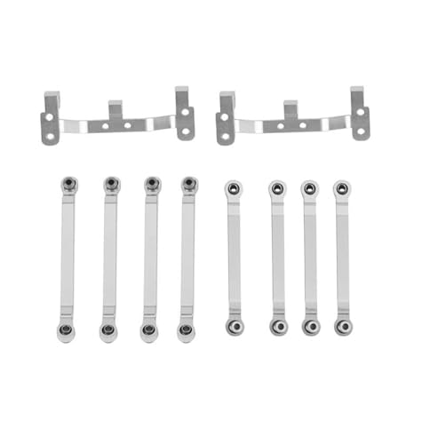 RC Zugstange Kompatibel Mit MN D90 D96 D99S MN98 MN99S Metall-Zugstangen-Verbindungsgestänge Mit Zugstangen-Montageset 1/12 RC-Car-Upgrade-Teile(White) von APMXQWIL