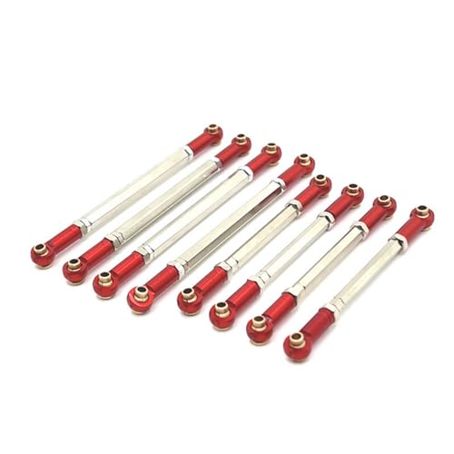 RC Zugstange Kompatibel Mit MN128 MN86 MN86S MN86K MN86KS Für MN G500, 8-teiliges Metallverbindungsstangen-Zugstangen-Gestänge-Set, 1/12 RC-Auto-Upgrade-Teile von APMXQWIL