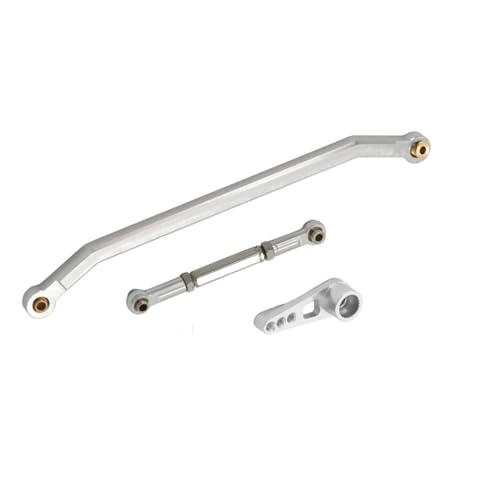 RC Zugstange Kompatibel Mit MN128 MN86 MN86S MN86K MN86KS MNG500 1/12 RC Track Truck Upgrade-Teile Metall-Lenkgestänge Spurstange Und Servoarm(Silver) von APMXQWIL