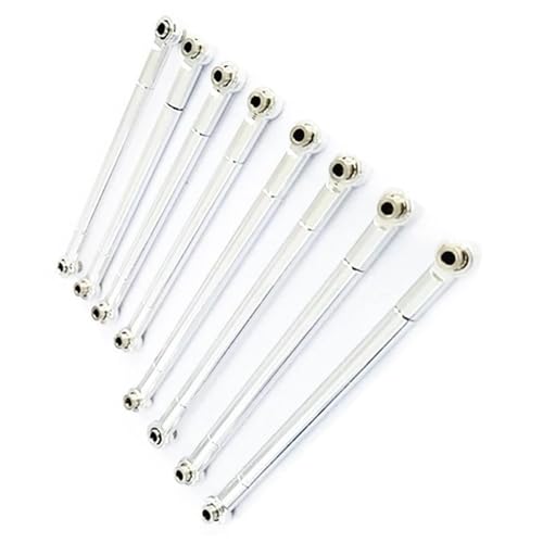 RC Zugstange Kompatibel Mit MN86S MN86 MN86KS MN86K Für MN G500 Upgrade Teile 8PCS Metall Zugstange Link Stange Gestänge 1/12 RC Auto Zubehör(White) von APMXQWIL