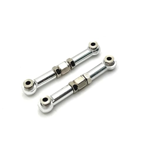 RC Zugstange Kompatibel Mit Mjx 16207 16208 16209 16210 1/16 RC Auto Metall Upgrade Zubehör Lenkstange(Silver) von APMXQWIL