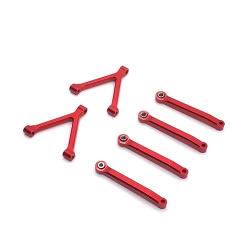RC Zugstange Kompatibel Mit SG-2801 1/28 4WD RC Crawler Auto Upgrades Teile Zubehör Ersatzteile Metall 6 Stück RC Links Gestänge(Red) von APMXQWIL