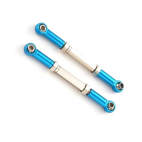 RC Zugstange Kompatibel Mit Slash 1/16 RC-Upgradeteil, Aluminiumlegierung-Radstand, RC-Lenkstangensatz, 2X Lenkstangensatz(Blue) von APMXQWIL