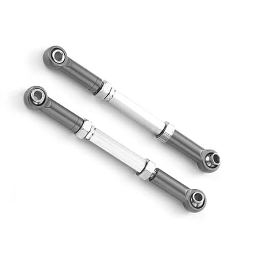 RC Zugstange Kompatibel Mit Slash 1/16 RC-Upgradeteil, Aluminiumlegierung-Radstand, RC-Lenkstangensatz, 2X Lenkstangensatz(Gray) von APMXQWIL