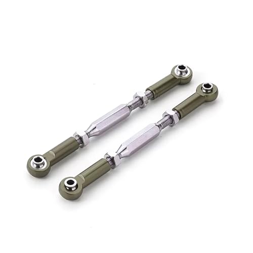 RC Zugstange Kompatibel Mit Slash 4x4 1/10 RC-Auto-Upgrade-Teile, Lenkstange Aus Aluminiumlegierung, 2 Stück, Stärkere Lenkstange(Gray) von APMXQWIL