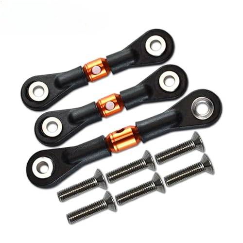 RC Zugstange Kompatibel Mit Tamiya Für TT-02 TT-02T 1/10 RC-Auto-Upgrade-Teile, Ersatzzubehör, 3-teilige Lenkstange, Servostange von APMXQWIL