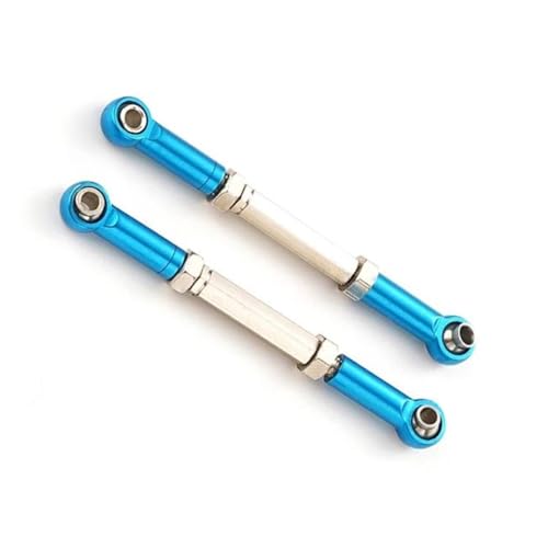 RC Zugstange Kompatibel Mit Traxxas Für Slash 4X4 1/16 RC-Auto, Verbessertes Teil, 2-teiliges Lenkgestänge-Servo-Verbindungs-Zugstangen-Set Aus Aluminiumlegierung(Blue) von APMXQWIL