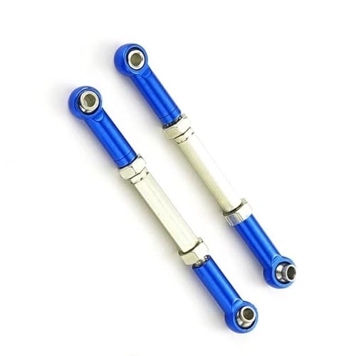 RC Zugstange Kompatibel Mit Traxxas Für Slash 4X4 1/16 RC-Auto, Verbessertes Teil, 2-teiliges Lenkgestänge-Servo-Verbindungs-Zugstangen-Set Aus Aluminiumlegierung(Dark Blue) von APMXQWIL
