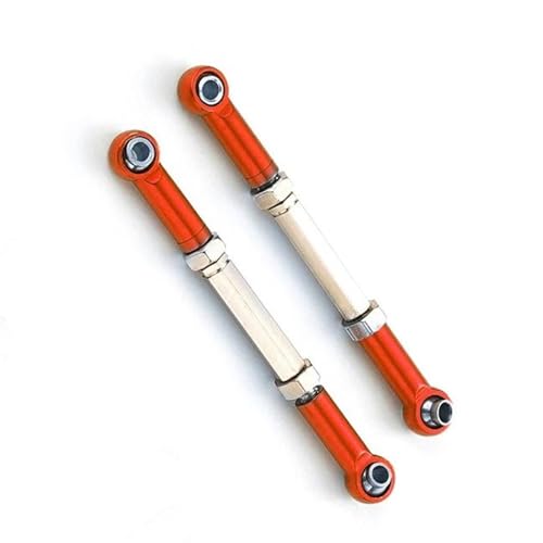 RC Zugstange Kompatibel Mit Traxxas Für Slash 4X4 1/16 RC-Auto, Verbessertes Teil, 2-teiliges Lenkgestänge-Servo-Verbindungs-Zugstangen-Set Aus Aluminiumlegierung(Red) von APMXQWIL