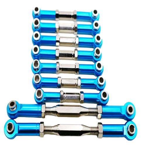 RC Zugstange Kompatibel Mit WLtoys K949 10428 1/10 RC-Autoteil, 9-teiliges Lenkstangenset Aus Aluminiumlegierung, Upgrade-Zubehör RC Zugstange Kompatibel Mit WLtoys K949 10428 1/10 RC-Autoteil, 9-teiliges Lenkstangenset Aus Aluminiumlegierung, Upgrade-Zubehör von APMXQWIL