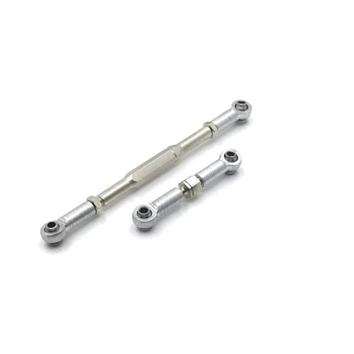 RC Zugstange Kompatibel Mit WPL C14 C24 B14 B24 B16 B36, Metall, Verstellbares Lenkgestänge, Servo-Verbindungsstange, Lenkgestänge, RC-Autoteile, Upgrade-Teile(White) von APMXQWIL