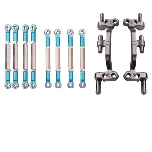 RC Zugstange Kompatibel Mit WPL C14 C24 C24-1 B14 B24 Metall Zugstange Lenkverbindung Linkage Basis Set RC Auto Upgrade Zubehör Teile(Blue) von APMXQWIL