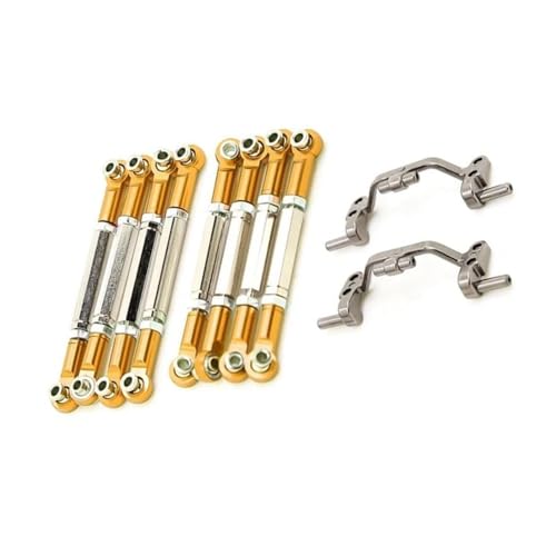 RC Zugstange Kompatibel Mit WPL C14 C24 C24-1 B14 B24 Metall Zugstange Lenkverbindung Linkage Basis Set RC Auto Upgrade Zubehör Teile(White) von APMXQWIL