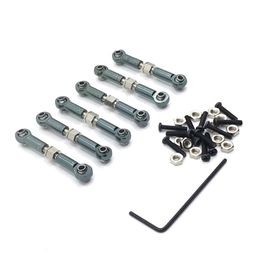 RC Zugstange Kompatibel Mit Wltoys 184011 A949 A959 A969 A979 K929 1/18 RC-Auto-Upgrade-Ersatzteile Metallgestänge Zugstange Vorne Hinten Servoverbindung Spurstange von APMXQWIL