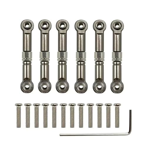 RC Zugstange Kompatibel Mit Wltoys A949 A959 A969 A979 K929 1/18 RC-Auto-Upgrade-Ersatzteile, Metallgestänge, Verstellbare Zugstange, Servoverbindung von APMXQWIL