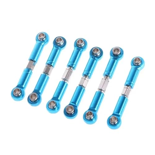 RC Zugstange Kompatibel Mit Wltoys A949 A959 A969 A979 K929 RC-Auto, 6-teilige Einstellbare Metallgestänge, Zugstange, Servoverbindung, A959-03, Upgrade-Teile von APMXQWIL