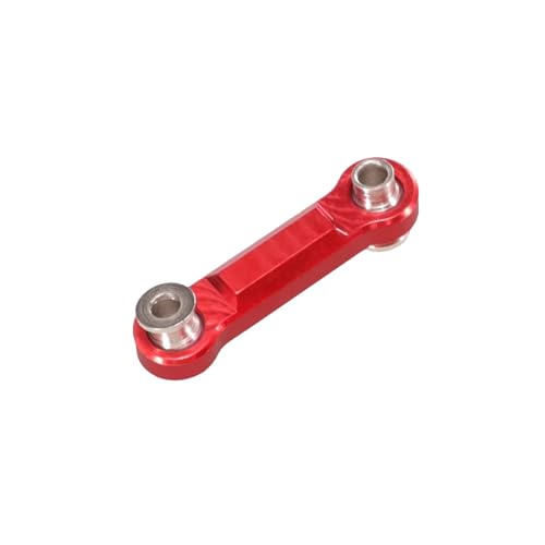 RC Zugstange Kompatibel Mit Wltoys K929 A959 A969 A979 K929 A959 1/18 RC Auto Metall Upgrade Und Modifikation Teile Zubehör Servo Stange Server Stange(Red) von APMXQWIL