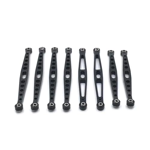 RC Zugstange Kompatibel Mit ZP1001 ZP1002 ZP1003 ZP1004 1/10 RC-Auto-Upgrades, Zubehör, 8-teiliges RC-Auto-Verbindungsgestänge Aus Aluminiumlegierung(Black) von APMXQWIL