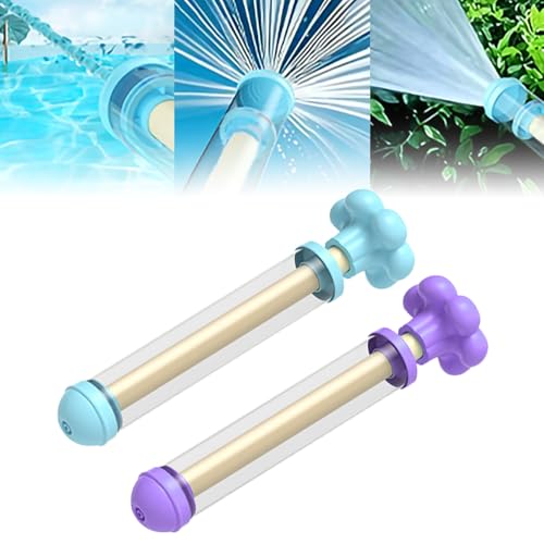Feuerwerk Wasserpistole Spielzeug,Romantische Feuerwerk Water Squirter,Wasserspritze Spielzeug Feuerwerk Wasserpistole Fun Pool Spielzeug für Outdoor Beach Pool Party (2 Stück（Blau+Lila）) von APODESS