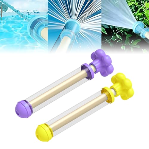 Feuerwerk Wasserpistole Spielzeug,Romantische Feuerwerk Water Squirter,Wasserspritze Spielzeug Feuerwerk Wasserpistole Fun Pool Spielzeug für Outdoor Beach Pool Party (2 Stück（Lila+Gelb）) von APODESS