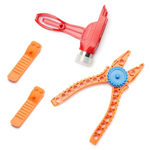APOMOONS Bausteinwerkzeuge, Brick Separator Werkzeug Baustein Werkzeugset System Steinetrenner Bausteine Separator System Steinlöser Bausteine Zange Blockspielzeug Hammer für Demontage Blockspielzeug von APOMOONS