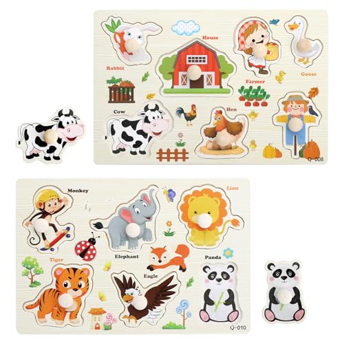 APOMOONS Holzpuzzle Montessori Spielzeug ab 1 Jahr APOMOONS Holzpuzzle Montessori Spielzeug ab 1 Jahr von APOMOONS