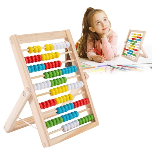 APOMOONS Rechenschieber Grundschule Abakus Lernspiele mit 100 Bunte Perlen Holz Rechenschieber Kinder, Mathematik Aufklärung Spielzeug, Lernspielzeug Geschenke für Kinder APOMOONS Rechenschieber Grundschule Abakus Lernspiele mit 100 Bunte Perlen Holz Rechenschieber Kinder, Mathematik Aufklärung Spielzeug, Lernspielzeug Geschenke für Kinder von APOMOONS