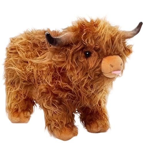 APPCRFM Hochlandrind Kuscheltier,Realistische Schottische Hochlandkuh Plüschpuppe,Kuscheltier Hochlandrind Mit MUH-Ton,28cm Große Hochlandkuh Stofftiere,Schlafendes Plüschtier Geschenke Für Kinder APPCRFM Hochlandrind Kuscheltier,Realistische Schottische Hochlandkuh Plüschpuppe,Kuscheltier Hochlandrind Mit MUH-Ton,28cm Große Hochlandkuh Stofftiere,Schlafendes Plüschtier Geschenke Für Kinder von APPCRFM