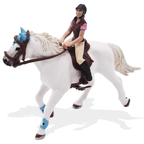 APPCRFM Realistische Pferdefiguren,Pferd Reiter Modell,Pferde Tiere-Figuren,Pferde Figur mit Rider Sattel,Pferd Cake Topper,Kinder Geschenk, Pädagogisches Spielzeug APPCRFM Realistische Pferdefiguren,Pferd Reiter Modell,Pferde Tiere-Figuren,Pferde Figur mit Rider Sattel,Pferd Cake Topper,Kinder Geschenk, Pädagogisches Spielzeug von APPCRFM