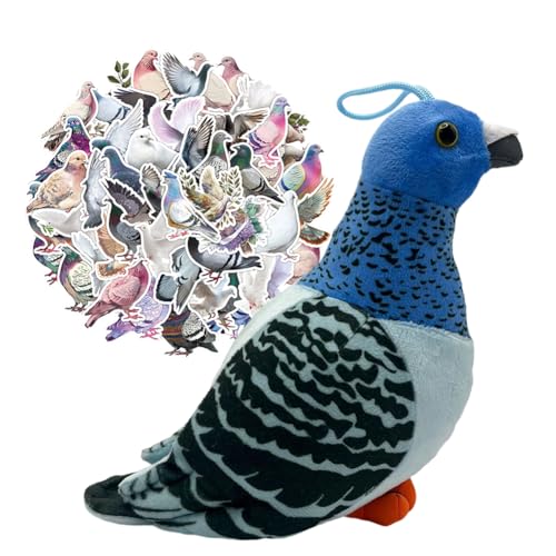 APPCRFM Taube Plüschspielzeug, Kuscheltier Taube Vogel Plüschtier, Taube Aufkleber für Laptop, Puppe Für Kinder Stofftier, Geschenk für Freunde und Kinder, 20cm APPCRFM Taube Plüschspielzeug, Kuscheltier Taube Vogel Plüschtier, Taube Aufkleber für Laptop, Puppe Für Kinder Stofftier, Geschenk für Freunde und Kinder, 20cm von APPCRFM