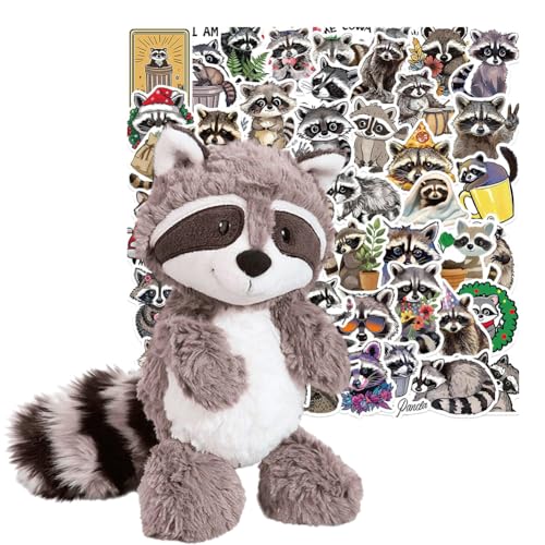 APPCRFM Waschbär-Plüschtier, Schmusetier Waschbär Plüschtier, Waschbär Plüsch, Realistische Plüsch Spielzeug für Wilde Tiere - Mit Niedlichen Tieraufklebern APPCRFM Waschbär-Plüschtier, Schmusetier Waschbär Plüschtier, Waschbär Plüsch, Realistische Plüsch Spielzeug für Wilde Tiere - Mit Niedlichen Tieraufklebern von APPCRFM