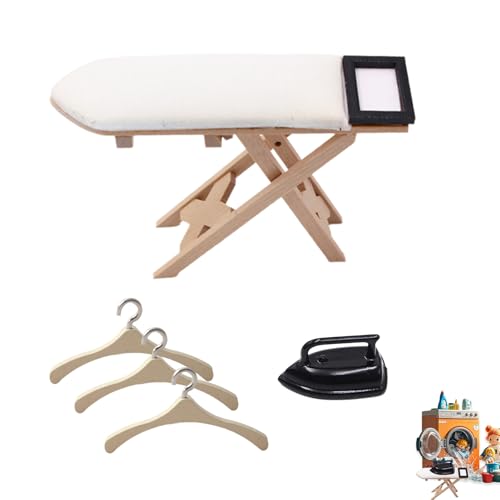 Wichtel Puppe Bügelbrett Set – Miniaturen für Puppenhaus und Weihnachtswichtel Zubehör – Liebevoll Gestaltetes Bügelbrett Nachwuchs-Set von Miniverse Make It Mini Food Wichtel Puppe Bügelbrett Set – Miniaturen für Puppenhaus und Weihnachtswichtel Zubehör – Liebevoll Gestaltetes Bügelbrett Nachwuchs-Set von Miniverse Make It Mini Food von APPCXOKL