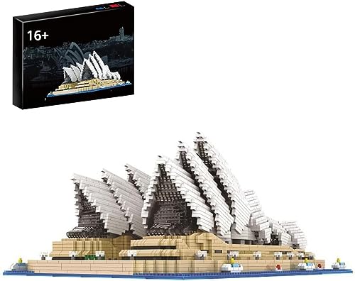 APRILA Technik Architecture Opernhaus in Sydney Bauset, 4131 Klemmbausteine Baustein Set, Modell zum Bauen Lernspielzeug für Kinder und Erwachsene Modellbausatz, Nicht Kompatibel mit Große Marke von APRILA