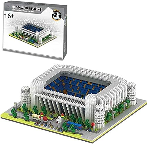 APRILA Technik Architecture Real Madrid Fußballstadion Bauset, 4575 Klemmbausteine Baustein Set, Modell Lernspielzeug für Erwachsene Sammlung Modellbausatz Nicht Kompatibel mit Große Marke Technic von APRILA