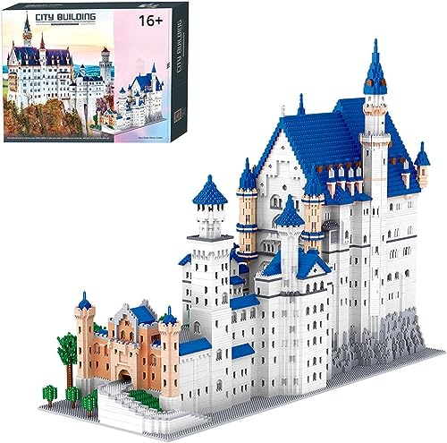 APRILA Technik Architecture Schloss Neuschwanstein Modell Bauset, 11810 Klemmbausteine Baustein Set, Modell zum Bauen Lernspielzeug für Kinder und Erwachsene，Kompatibel mit Große Marke Technic von APRILA