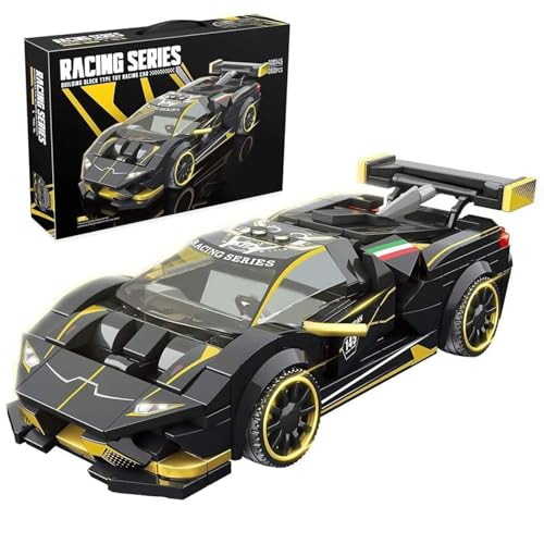 APRILA Technic Rennwagen Modell für Lambo Speed Champion EVO, 360 Klemmbausteine Rennauto Modellbausatz, Bausteine Auto Sportwagen Bausatz Spielzeug Kompatibel mit Lego Technik von CIJINAY