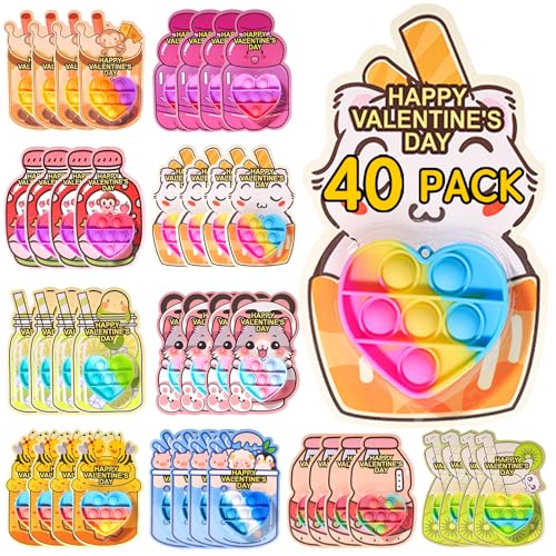 APROAT Pop It mit Karte zum Valentinstag (40 Stück) von APROAT