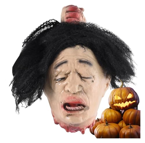 Gruselige Halloween-Köpfe, Halloween-Köpfe, wasserdichte Latexköpfe, for Hof, Wohnzimmer, Terrasse, Innenbereich und Spukhaus Gruselige Halloween-Köpfe, Halloween-Köpfe, wasserdichte Latexköpfe, for Hof, Wohnzimmer, Terrasse, Innenbereich und Spukhaus von AQCDPJYU
