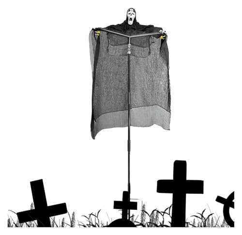 Halloween-Dekoration for draußen | Vogelscheuche-Geist, Halloween-Dekoration for draußen | Saisonale Grusel-Ornamente, wetterfeste Requisite for Veranda, Hof, Friedhof, Spukhaus, Rasen Halloween-Dekoration for draußen | Vogelscheuche-Geist, Halloween-Dekoration for draußen | Saisonale Grusel-Ornamente, wetterfeste Requisite for Veranda, Hof, Friedhof, Spukhaus, Rasen von AQCDPJYU