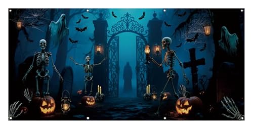 Halloween-Garagentor-Banner – Friedhofstor-Hintergrund – 3,9 x 1,8 m, dekorativer Wandbild-Hintergrund for Outdoor-Urlaubs- und Heimwandfotografie, Halloween Halloween-Garagentor-Banner – Friedhofstor-Hintergrund – 3,9 x 1,8 m, dekorativer Wandbild-Hintergrund for Outdoor-Urlaubs- und Heimwandfotografie, Halloween von AQCDPJYU